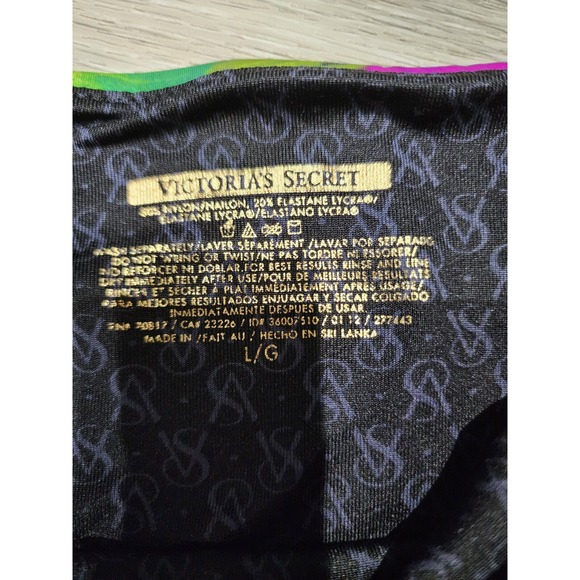 Victorias Secret Bombshell Swimsuit Two-Piece Bikini Womens L Multicolor Floral - Picture 3 of 6